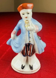 Vintage besetztes Japan Porzellan Figur 3 Zoll handbemalt Kolonialmann OJ Stempel - Bild 1 von 6