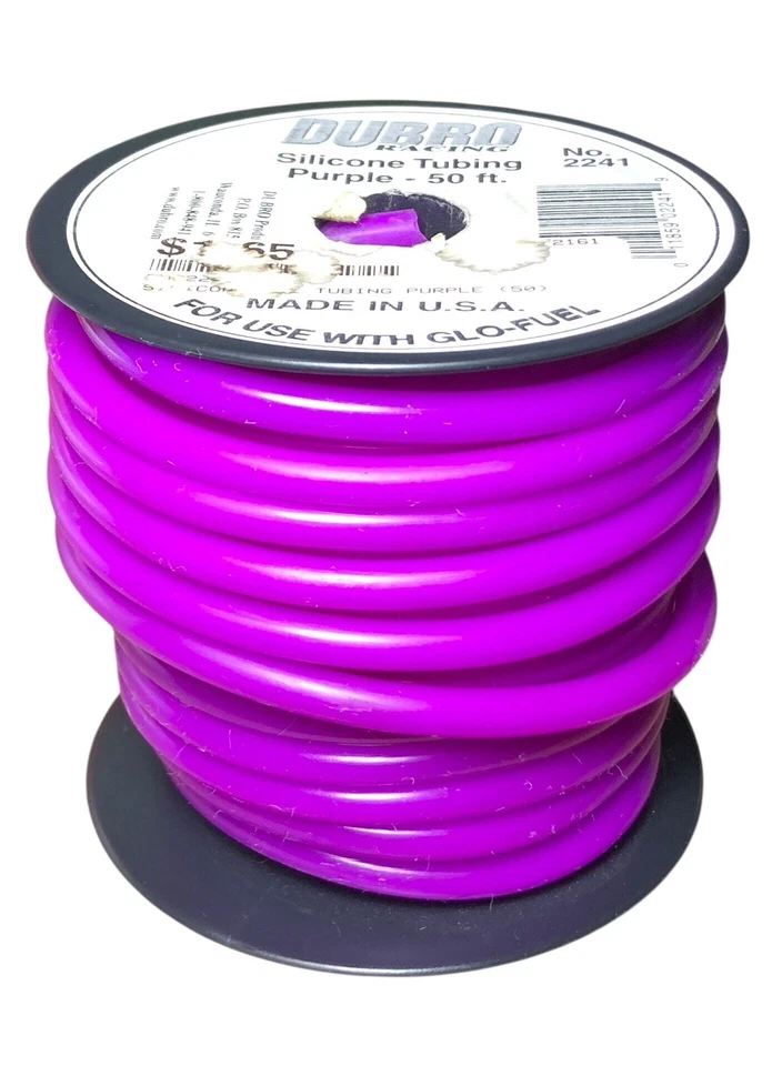 Dubro 2241 Nitro Glow Engine Fuel Line Purple 40 Feet 3/32 Inner Diameter Medium - Image 1 of 3