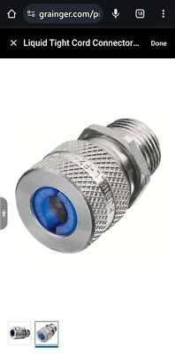 Conectores de cable Hubbell SHC1023, macho recto, .38-.50", 1/2", aluminio Foto 1 de 4