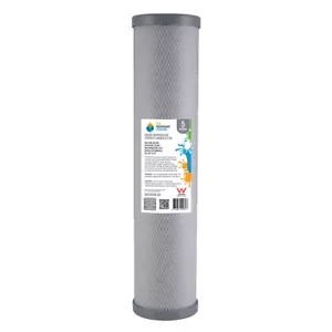 SILVER IMPREGNATED Coconut Carbon Block Filter 5 Micron 20" x 4.5" (4-19BCC05) - Picture 1 of 1