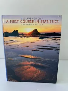 Ein erster Kurs in Statistik von McClave und Sincich siebte Ausgabe Hardcover - Bild 1 von 9