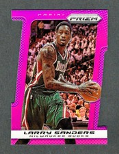 2013-14 Panini Prizm Purple Die Cut #3 Larry Sanders /49 Milwaukee Bucks