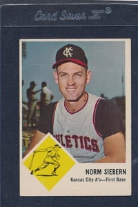 1963 Fleer #017 Norm Siebern A's Fair *40 - Picture 1 of 1
