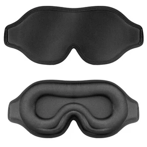 3D Eye Mask Sleep Blindfold Sleeping Soft Padded Shade Rest Relax Mask Cover USA - Picture 1 of 11