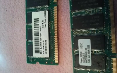 Hynix PC2100S-25330 256MB DDR / HYMD232M646A6-H AA   lot of 2 - Image 1 of 2