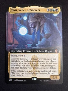 Tivit, Seller of Secrets Extended Art Commander: Streets of New Capenna - MTG NM - Picture 1 of 1