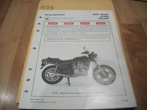 1979 Honda CX500 Deluxe Dealer Assembly Set Up Instructions Manual - Picture 1 of 1