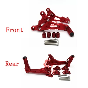 Reposapiés delanteros o traseros reposapiés juego trasero estriberas para SOCO TC/TS LITE PRO rojo - Imagen 1 de 5