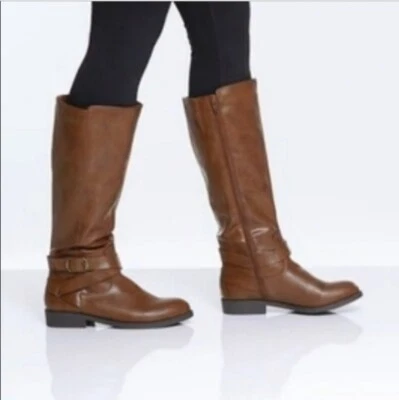 Высокие сапоги для верховой езды Style & Co Madixe цвет коньячный коричневый размер 6,5 ширина голень - Изображение 1 из 4