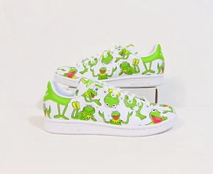 Adidas Stan Smith x Disney Muppets Kermit Frog Athletic Shoes Sz 5.5 NEW FZ2707 - Picture 1 of 7