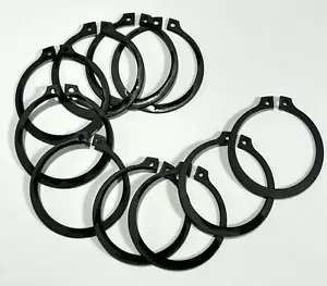 (10) External Retainer Snap Ring Carbon Steel 46 mm Shaft Diameter 1-13/16” - Picture 1 of 6