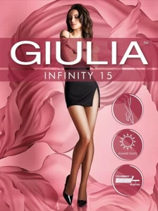 Giulia Infinity 15 Den Strumpfhose Durchgehend Unverstärkt Größe L Farbe Bronce - Bild 1 von 1
