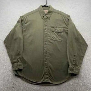 Woolrich Camicia Bottoni Uomo Grande L Outdoor Escursionismo Campeggio Lavoro Papà Verde - Foto 1 di 13