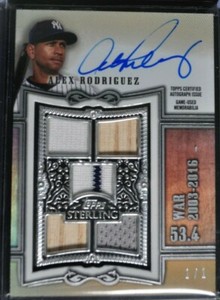 BBS - 2020 - Topps Sterling - Alex Rodriguez - #SWAR-AR - 1/1