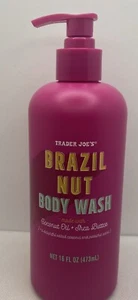 Trader Joe's Brazil Nut Body Wash 16 Fl Oz Pump NEW Salted Caramel Pistachio - Picture 1 of 8