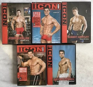 Icon Men DVD Lot 2005-2006, Gay Interest, Muscle, Work Out, Exercise, Weights - Imagen 1 de 11