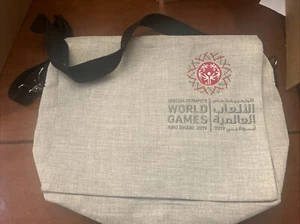Special Olympics World Games Embroidered Tweed Messenger Bag 2019 ABU DHABI - Picture 1 of 12