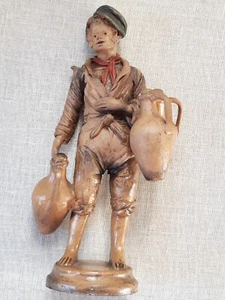 Statua ceramica terracotta cm 19 - Branciforti Caltagirone - Vintage - Foto 1 di 13
