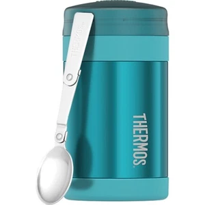 Thermos Vacuum Insulated Food Jar 470ml Teal 8.9X8.9X16.2cm - Picture 1 of 1