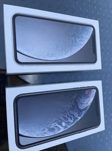 2 New RETAIL BOXes- Apple iPhone XR - 64GB White &XR 128 GB Black Empty Boxes - Picture 1 of 4