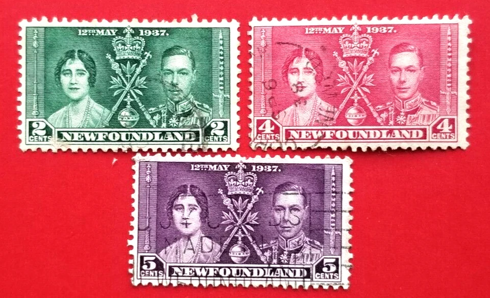 Canada Newfoundland #230-232 Coronation - Omnibus Issue Used - Image 1 of 1
