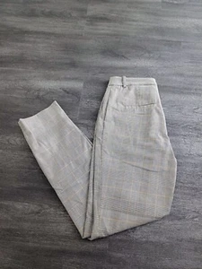 ❤️ Schwarz Weiß Gelb Hahnentritt Hose 🌸 Slacks Chino Ankle Midwaist Business... - Bild 1 von 6