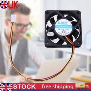 60mm PC Computer Case Cooling Fan DC 12V 3Pin Computer CPU Cooling Fan 4500RPM - Picture 1 of 5