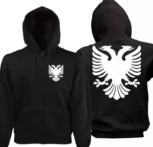 Giacca Albania Shqipëria felpa con cappuccio Albania kosovo kos - Foto 1 di 3