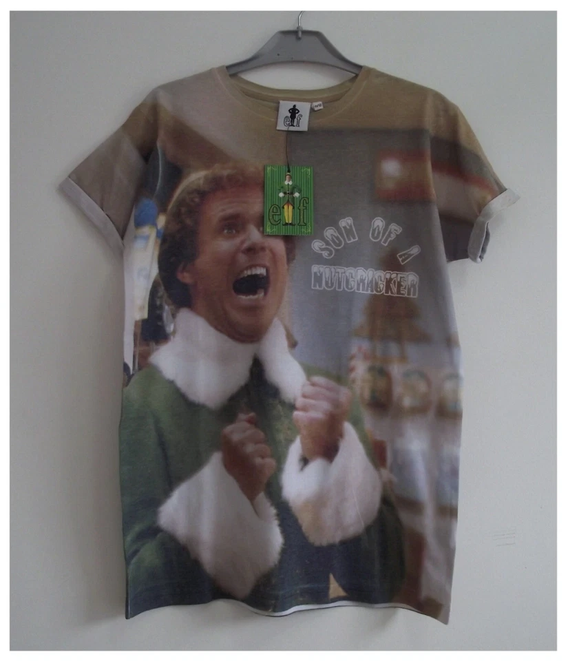 NEW Girls ELF THE MOVIE Christmas T-Shirt Buddy Elf Print Top Tee 7-13 Years - Image 1 of 4