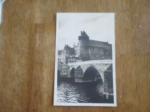 LAVAL Le Chateau et la post RPPC Unposted Postcard France White Border B&W - Picture 1 of 4