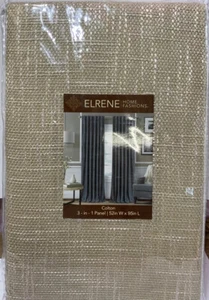 ๐ Elrene Home Fashions - Colton 3 In 1 (52in x 95in) - Brown (single Panel) - Picture 1 of 3