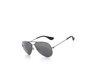 Ray Ban 3558 9139/6G 58 Matte Black Gray Sunglasses RB3558 Rayban - Picture 1 of 6