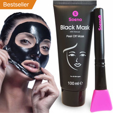 Soena 100ml Aktivkohle Peel Off Maske - Schwarz