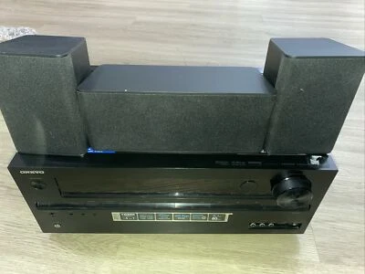 Onkyo TX-NR509 5.1 Channel Network A/V Receiver W/ 3 Speakers Tested Working - Image 1 of 4