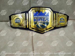 Sacramento Kings NBA Championship Belt Adult Size 2mm Brass - Picture 1 of 5