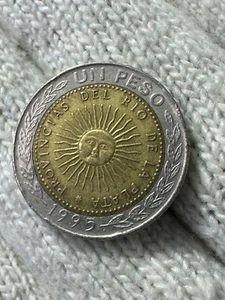 Argentina Un Peso 1995 Xf Coin - Picture 1 of 2
