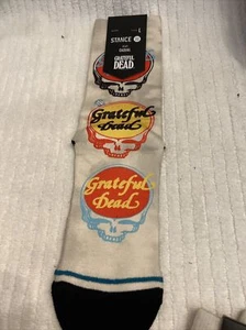 Grateful Dead × Stance "Grate" Casual Socks Size Large Youth Kids Boys 3-5.5 - Picture 1 of 5