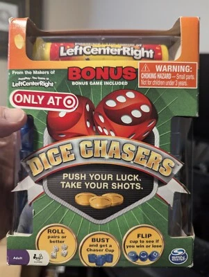 DICE CHASERS Dice Game Family Night Bonus Game LeftCenteRight 100% COMPLETE - Image 1 of 3