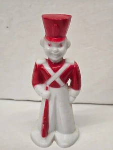 Vintage Rosen Rosbro Plastic Christmas White & Red Toy Soldier - Picture 1 of 15