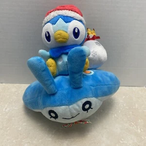 Pokemon Center Original Plush Piplup & Mantyke Pokémon Christmas in the Sea - Picture 1 of 12