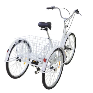 26 Zoll Dreirad Für Erwachsene 6-Gang Senioren 3-Rad Fahrrad Mit Einkaufskorb - Bild 1 von 10