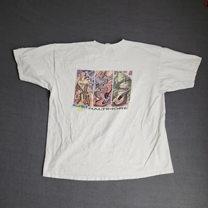 Hard Rock Cafe Shirt Herren Gr. Medium weiß Psychedelic Print Baltimore - Bild 1 von 12