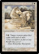Noble Steeds x4 NM-VLP  Magic the Gathering MTG Alliances, # 141