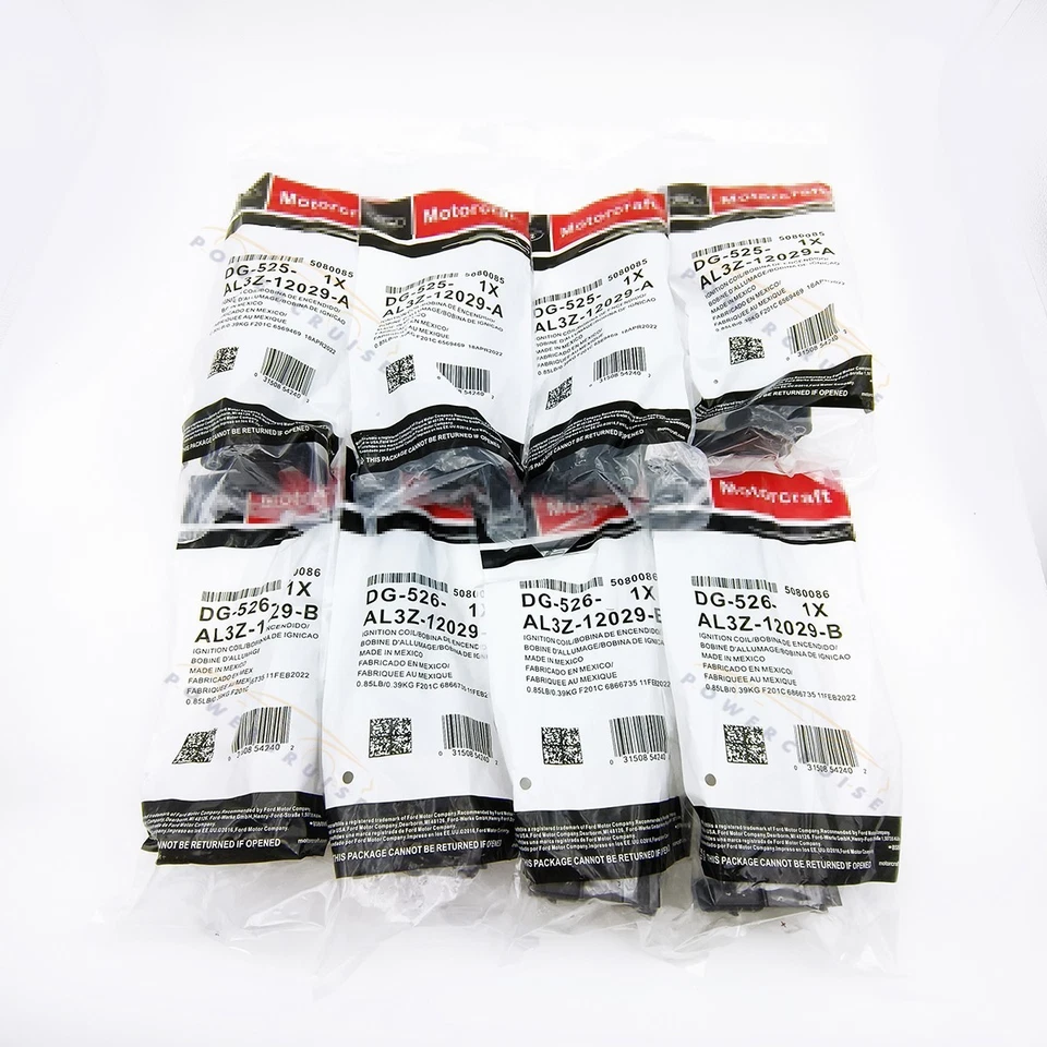 8Pcs Ignition Coil Motorcraft DG525 &DG526 For Ford F250 F350 Super Duty 6.2L Foto 1 de 4