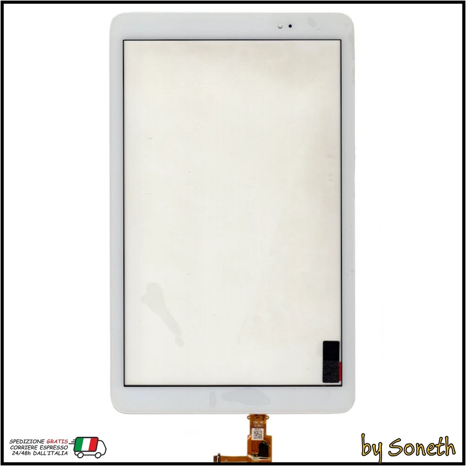 VETRO TOUCH SCREEN PER HUAWEI MEDIAPAD T1-10 T1-A22L T1-10 T1-A23L BIANCO - Immagine 1 di 1