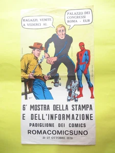 POSTER ALAN FORD TEX UOMO RAGNO MANIFESTO GADGET 1976 LOCANDINA ROMA No Corno - Picture 1 of 10