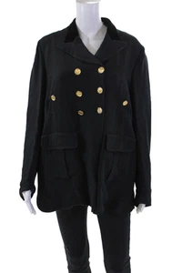 Blazer donna Sonia Rykiel lana manica lunga foderato plissettato bottoni nero taglia euro - Foto 1 di 8