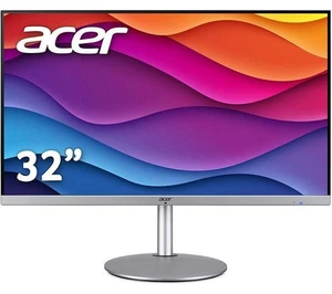 Acer CBA322QU Quad HD 32'' IPS LCD 75Hz HDMI VGA USB Black PC Monitor - Picture 1 of 3