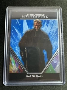 2024 Topps Star Wars Masterwork Darth Maul #2 Blue And White - Picture 1 of 4