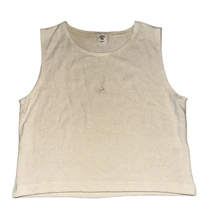 LESET x 818 Tequila The 818 Lauren Anejo cremefarbenes bauchfreies Tanktop Damen Medium M - Bild 1 von 7